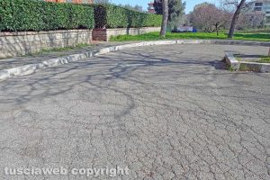 Viterbo - L'ingresso dell'abitazione di Enrico Contardo