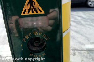 Viterbo - Il semaforo davanti allo stadio