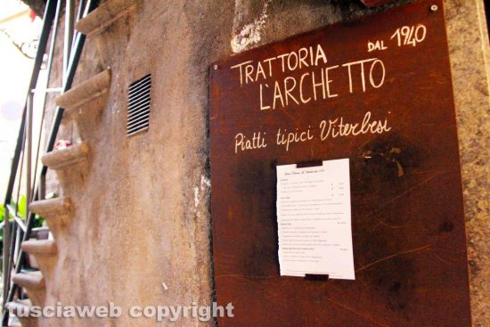 Viterbo - La trattoria l'Archetto