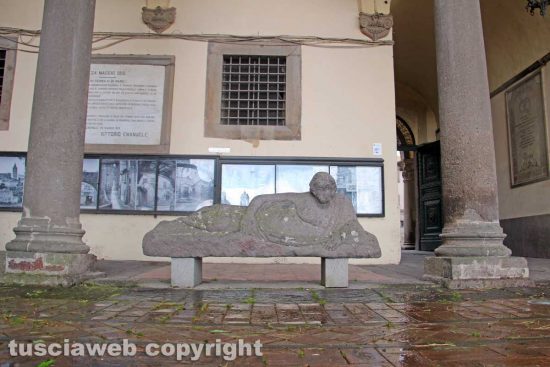 Viterbo - L'ortica tagliata a palazzo dei Priori
