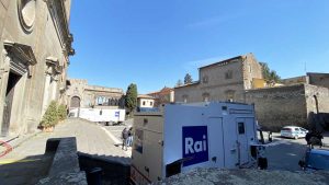 Viterbo - La troupe Rai per le celebrazioni dei 750 anni del conclave