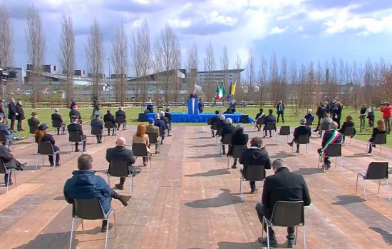 Bergamo - Inaugurazione Bosco della Memoria