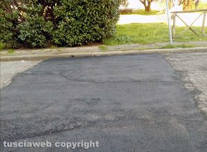 Viterbo - Le zone riasfaltate a Santa Lucia