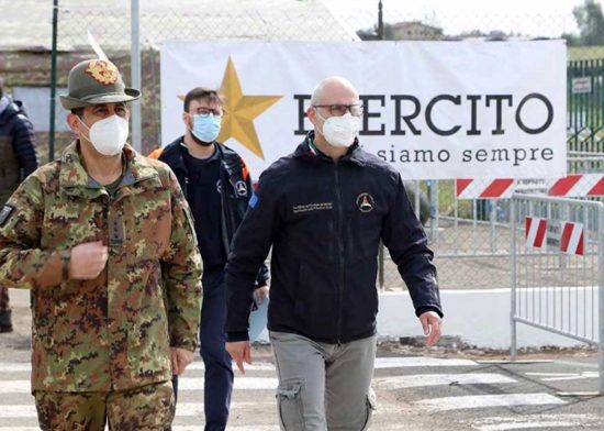 Francesco Paolo Figliuolo e Fabrizio Curcio