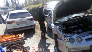 Capranica - L'incidente lungo la Cassia sud