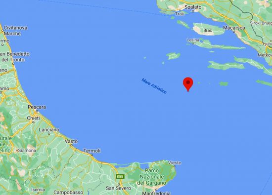 Terremoto nel Mar Mediterraneo