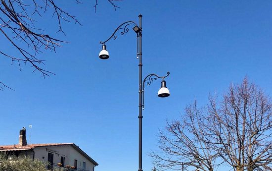 I lavori per la nuova illuminazione a Vitorchiano