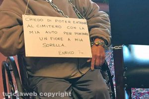 Tarquinia - La protesta di Enrico Fiorini