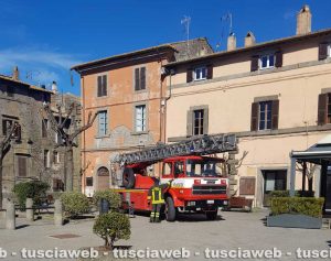 Bagnaia - Intervento dei vigili del fuoco