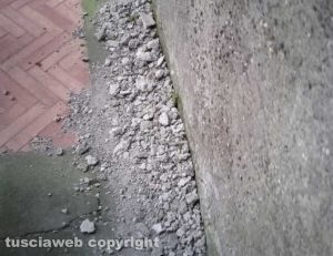 Calcinacci nel centro storico di Vallerano