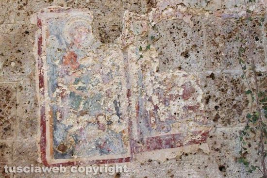 Ischia di Castro - Gli affreswchi nella chiesa di Santa Maria "intus civitatem"