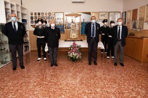 La sacra effige nei locali dell'Associaizone Arma Aeronautica