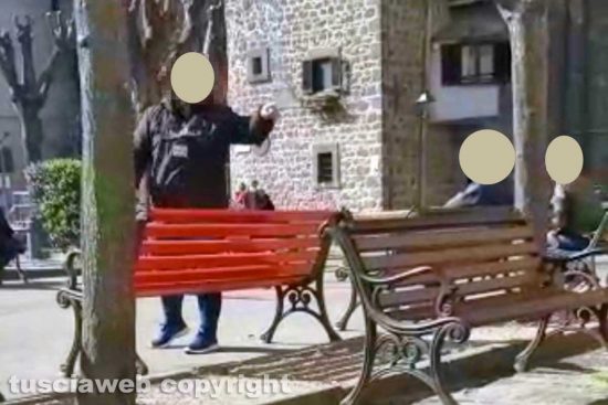 Un'immagine dell'episodio avvenuto a Bagnaia 