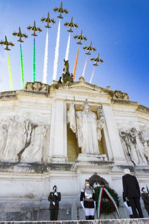 Roma, 25 aprile, frecce tricolori