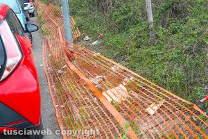 Viterbo - Il marciapiedi di via Belluno