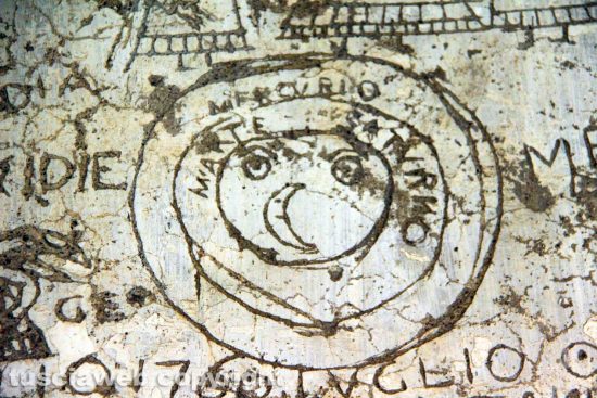 Viterbo - Piazza Crispi - I frammenti del museo civico