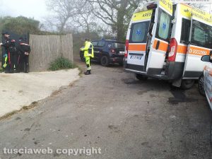 Montefiascone - Carabinieri e 118 sul posto
