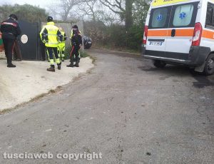Montefiascone - Carabinieri e 118 sul posto