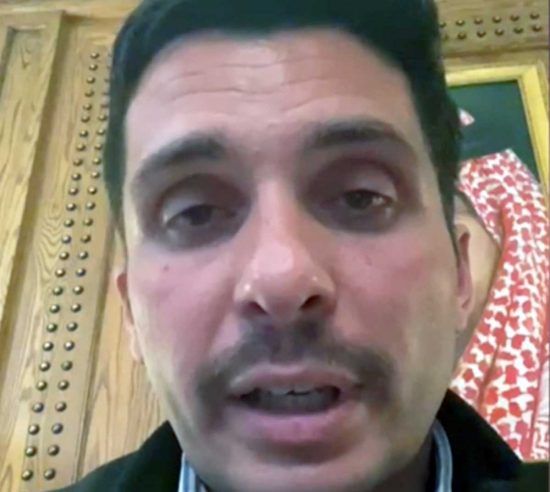 Il principe Hamzah bin Hussein - Screenshot del video della Bbc