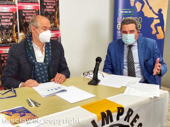 Viterbo - Lino Busà di Sos impresa e Vincenzo Peparello di Confesercenti