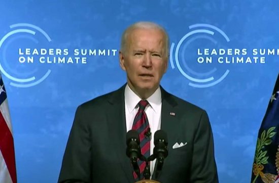 Il presidente americano Joe Biden al summit virtuale sul clima