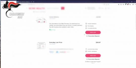 Vendita illegale di farmaci, 92 siti oscurati dai Nas