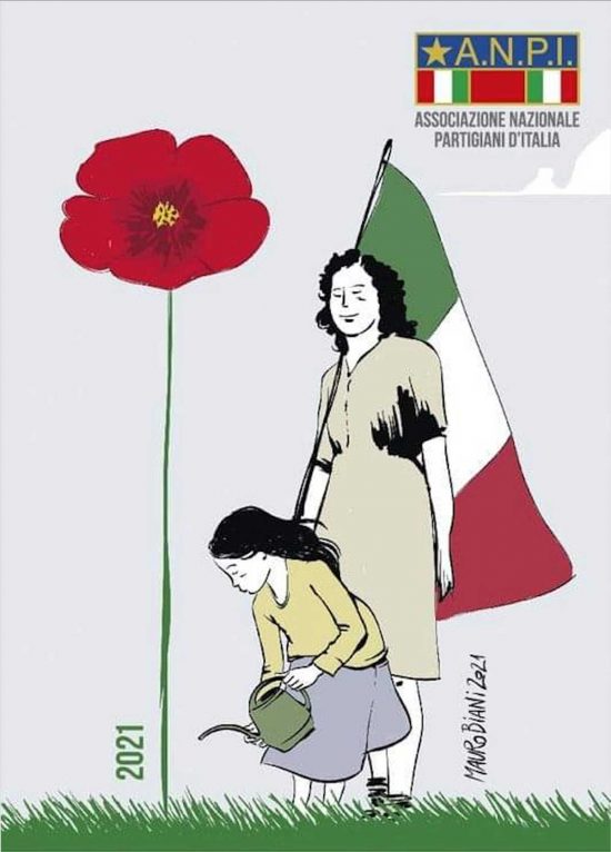 La tessera dell'Anpi del 2021