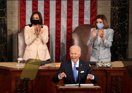 Joe Biden, Nancy Pelosi e Kamala Harris