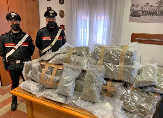 La droga sequestrata 