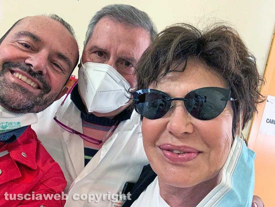 Vaccino anti-Covid - Corinne Clery a Tarquinia
