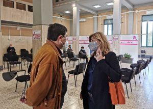 Frosinone - Alessio D'Amato visita i centri vaccinali Asl