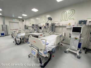 Viterbo - Un reparto Covid dell'ospedale di Belcolle
