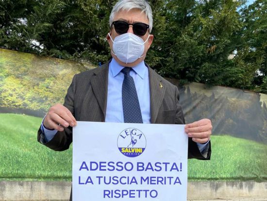 Viterbo - Il sit-in della Lega - Umberto Fusco