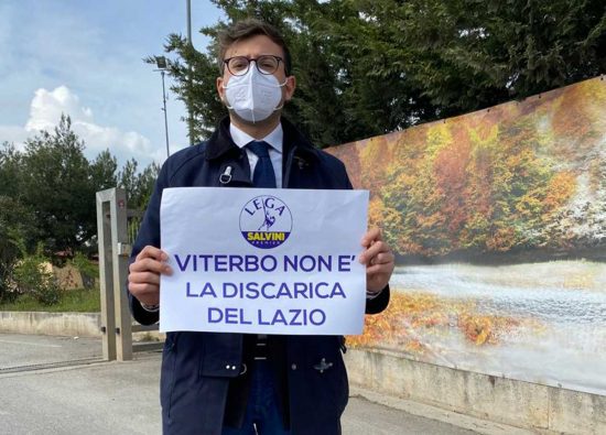 Viterbo - Il sit-in della Lega - Stefano Evangelista