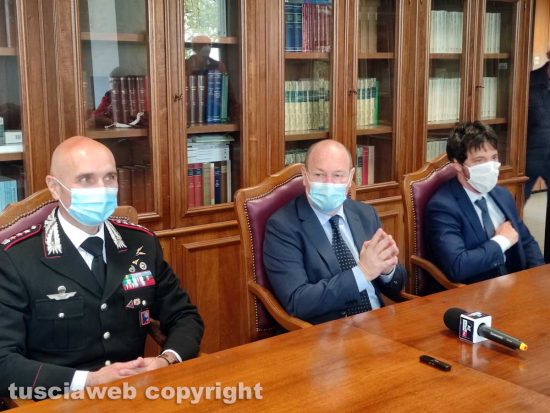 Viterbo - La conferenza stampa in procura