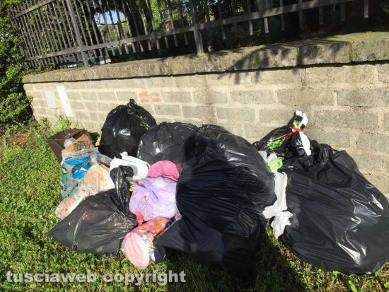 Rifiuti a ridosso delle case sulla Sp Lubrianese