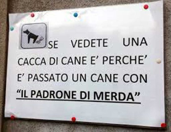 Il degrado segnalato da Talotta