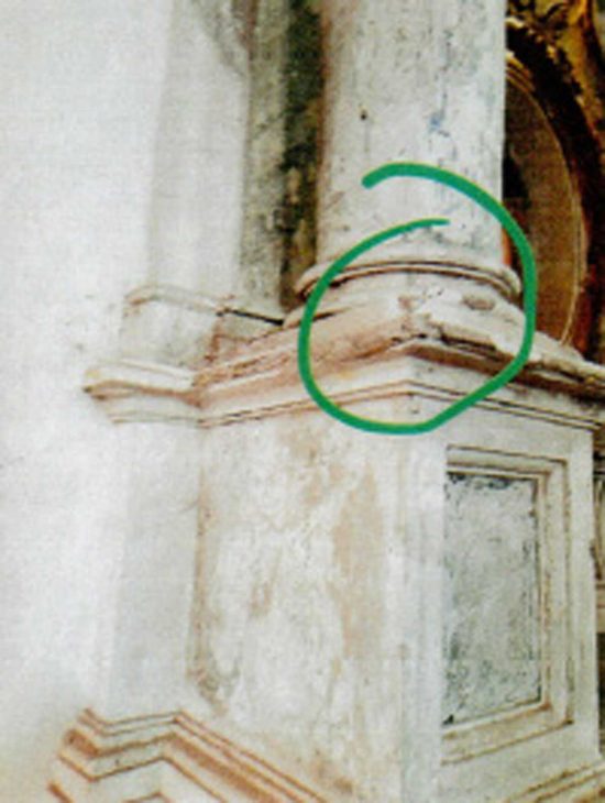 Sutri - La chiesa di San Francesco danneggiata