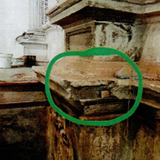 Sutri - La chiesa di San Francesco danneggiata