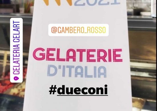 Gelart premiata da Gambero rosso