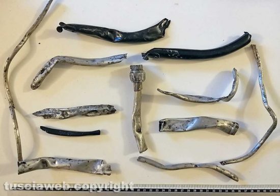 Montefiascone - Alcune parti rinvenute dell'aereo