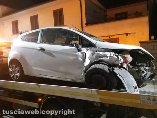 Montefiascone - L'incidente sulla Umbro Casentinese