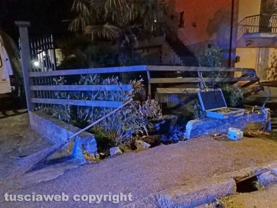 Montefiascone - L'incidente sulla Umbro Casentinese