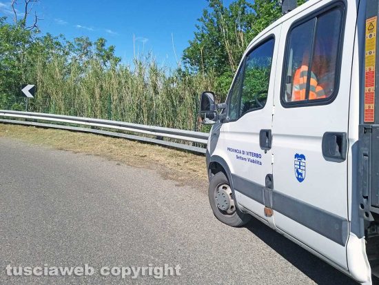 Montefiascone - I lavori di manutenzione in via del Lago