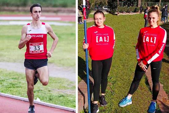 Sport - Atletica leggera -Atletica Alto Lazio - Cianchelli, Ciatti e Vergaro