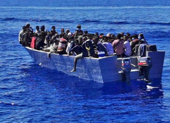 Migranti a Lampedusa