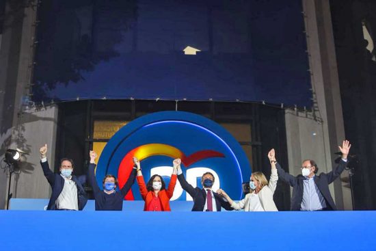 Madrid - Il Partito popolare di Isabel Díaz Ayuso