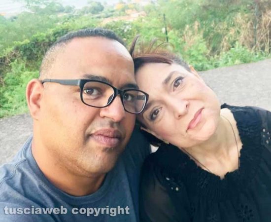 Tiziana Felici e il compagno Fabio Orrù 