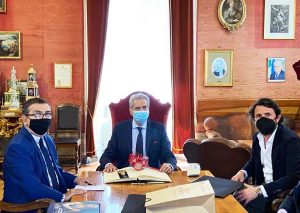 Viterbo - L'ambasciatore del Costa Rica Ronald, Flores Vega, incontra il sindaco Arena e l’assessore De Carolis