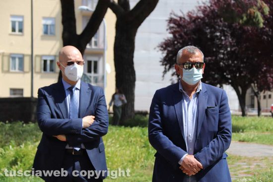 Viiterbo - Il vicesindaco Contardo e il commissario Roberto Coletta
